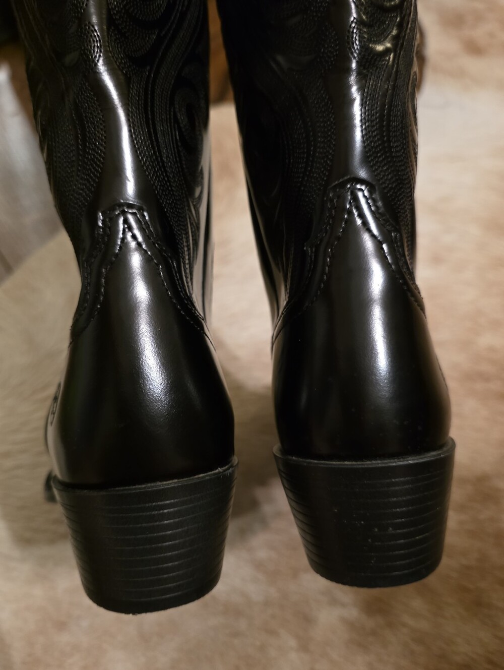 Ariat Women Taytum X Toe Western Boot Glossy Black, Size 7.5, NWOT - Picture 10 of 16